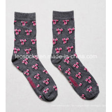 Mode benutzerdefinierte Damen N Flower Design Socken